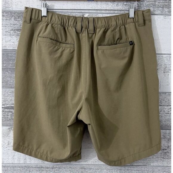 BANANA REPUBLIC Chino Golf Shorts Men's Sz 38 Tan Stretch Pockets 9" Inseam - Picture 2 of 10